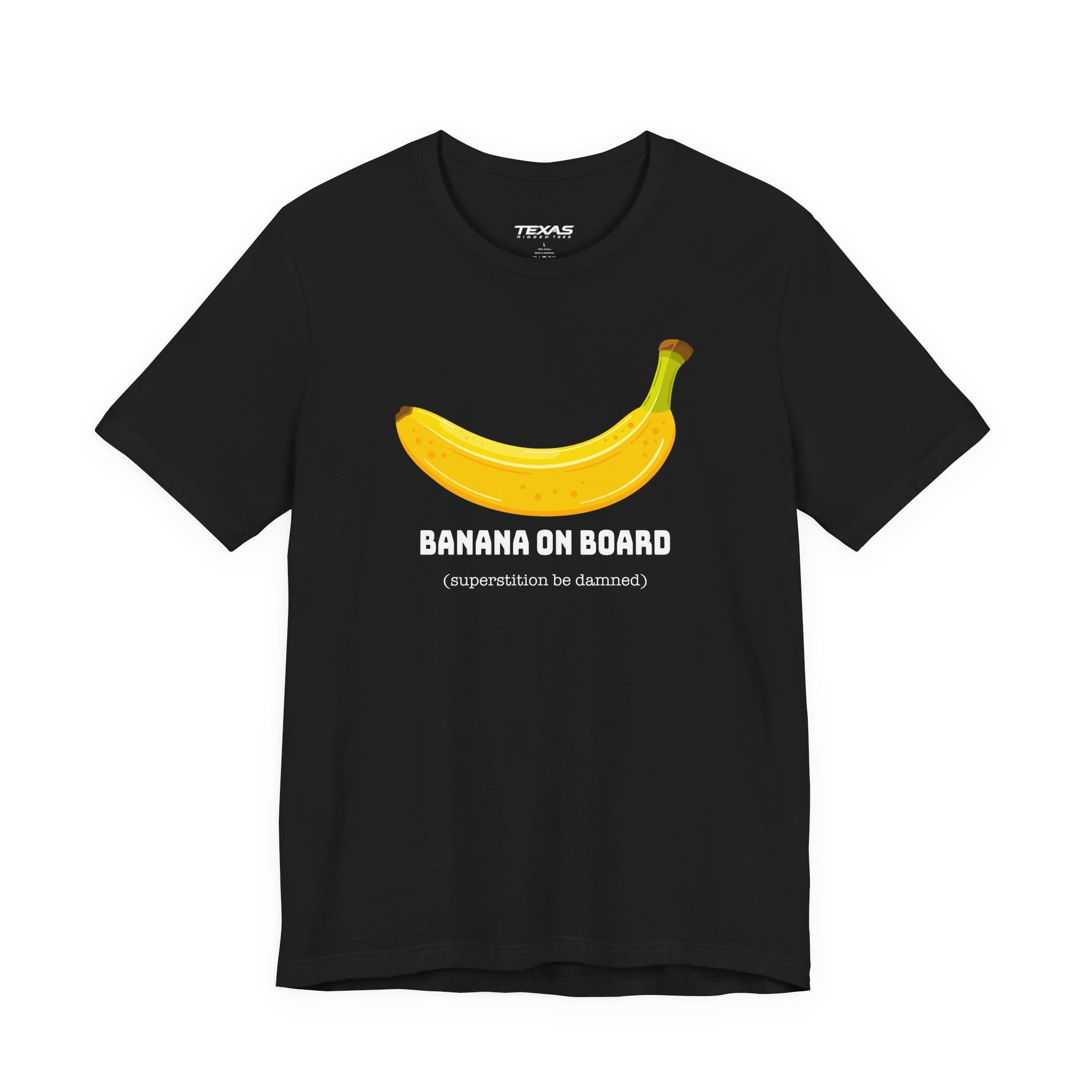 Banana on Board (Superstition Be Damned) — Unisex Cotton Tee