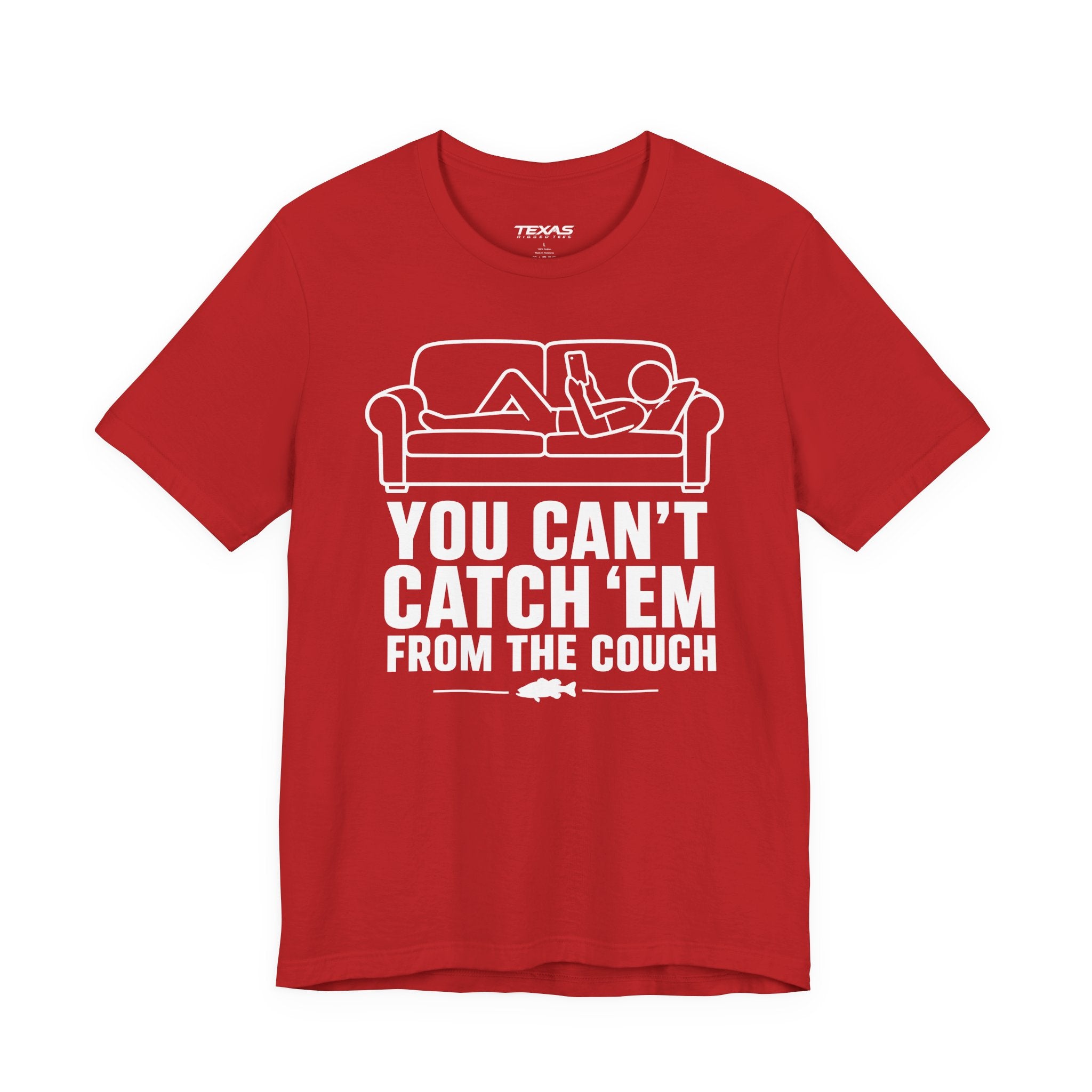You Can’t Catch Them From the Couch — Unisex Cotton Tee