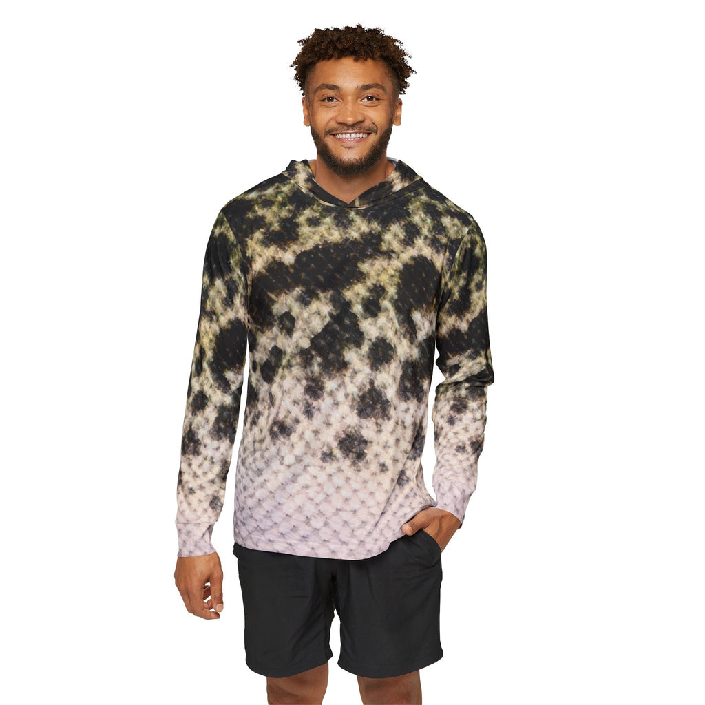 Black Crappie — Unisex Fishing Pullover Hoodie (SPF 50+)