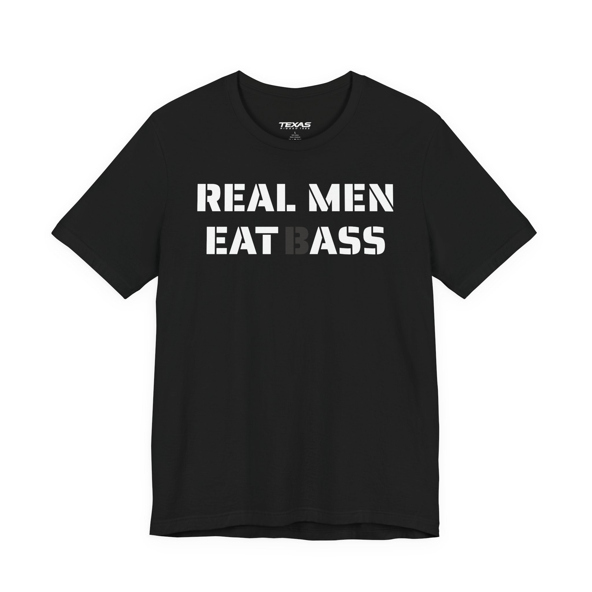 Real Men Eat Bass — Unisex Cotton Tee
