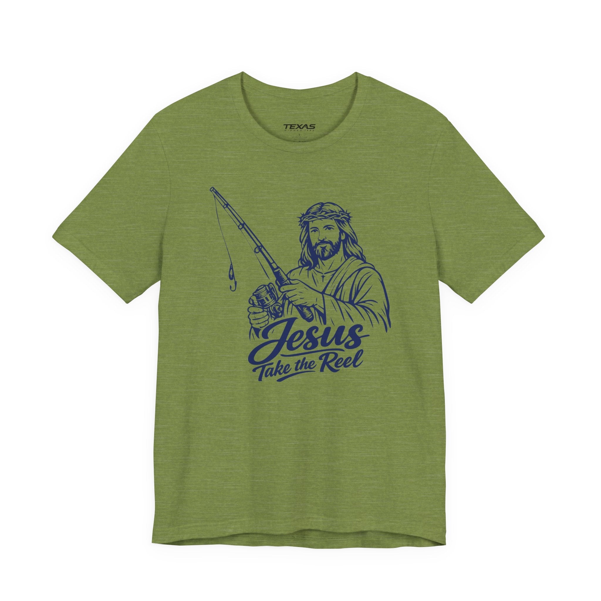Jesus Take the Reel — Unisex Cotton Tee