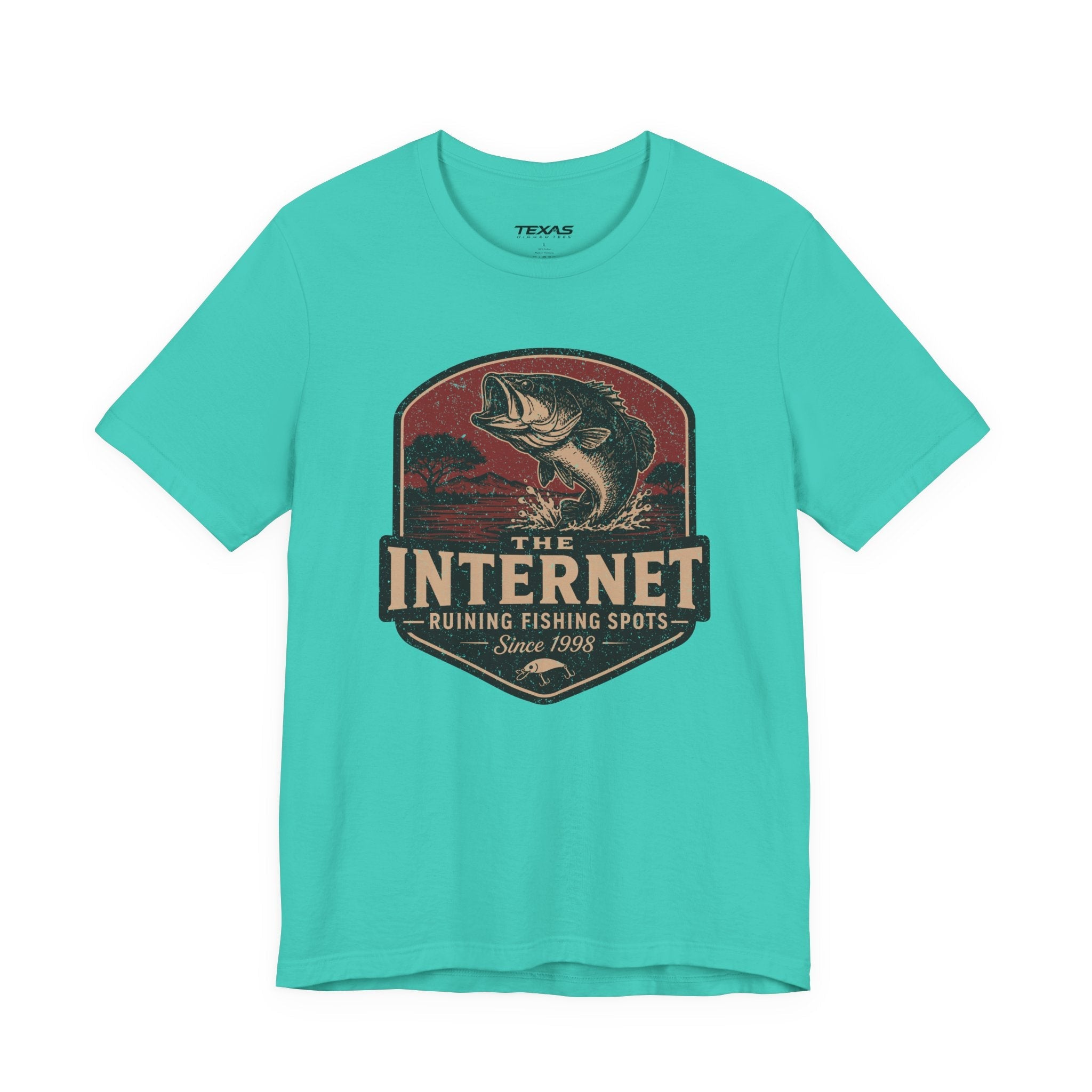 The Internet: Ruining Fishing Spots Since 1998 — Unisex Cotton Tee
