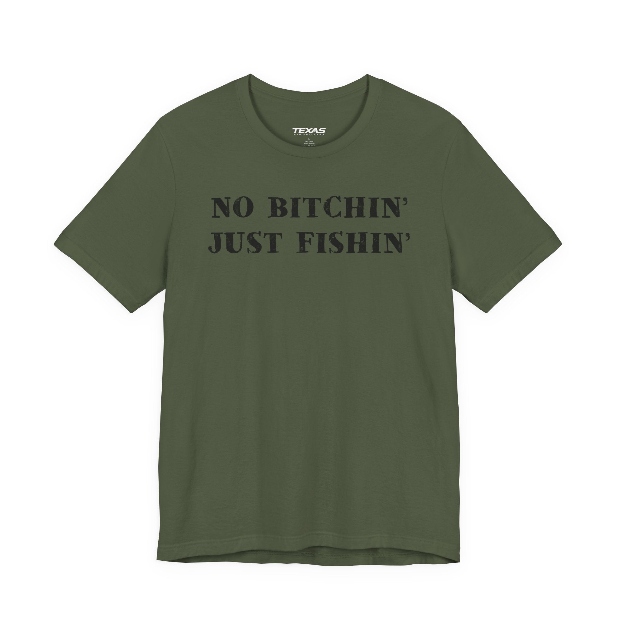 No Bitchin’, Just Fishin’ — Unisex Cotton Tee