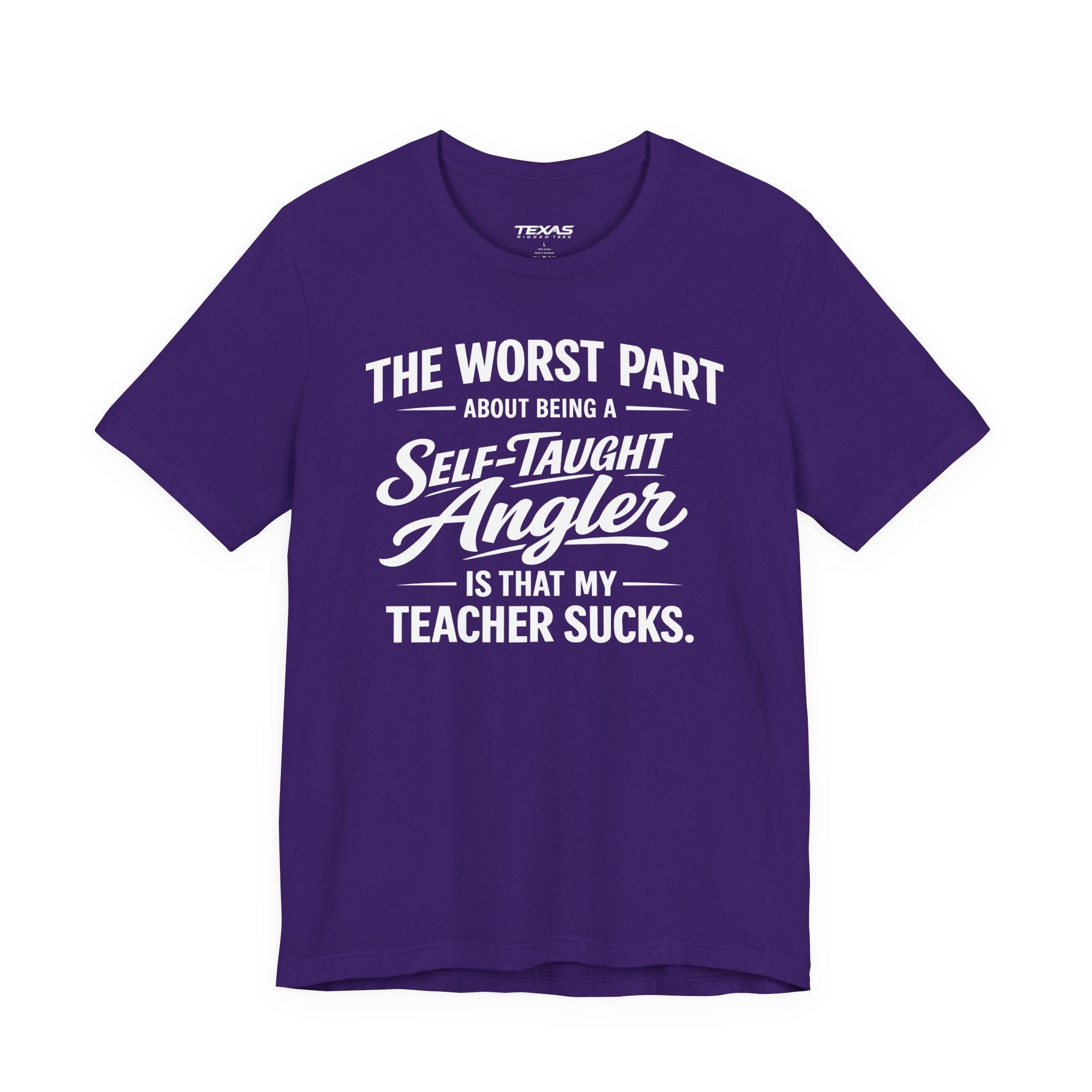 Self-Taught Angler — Unisex Cotton Tee