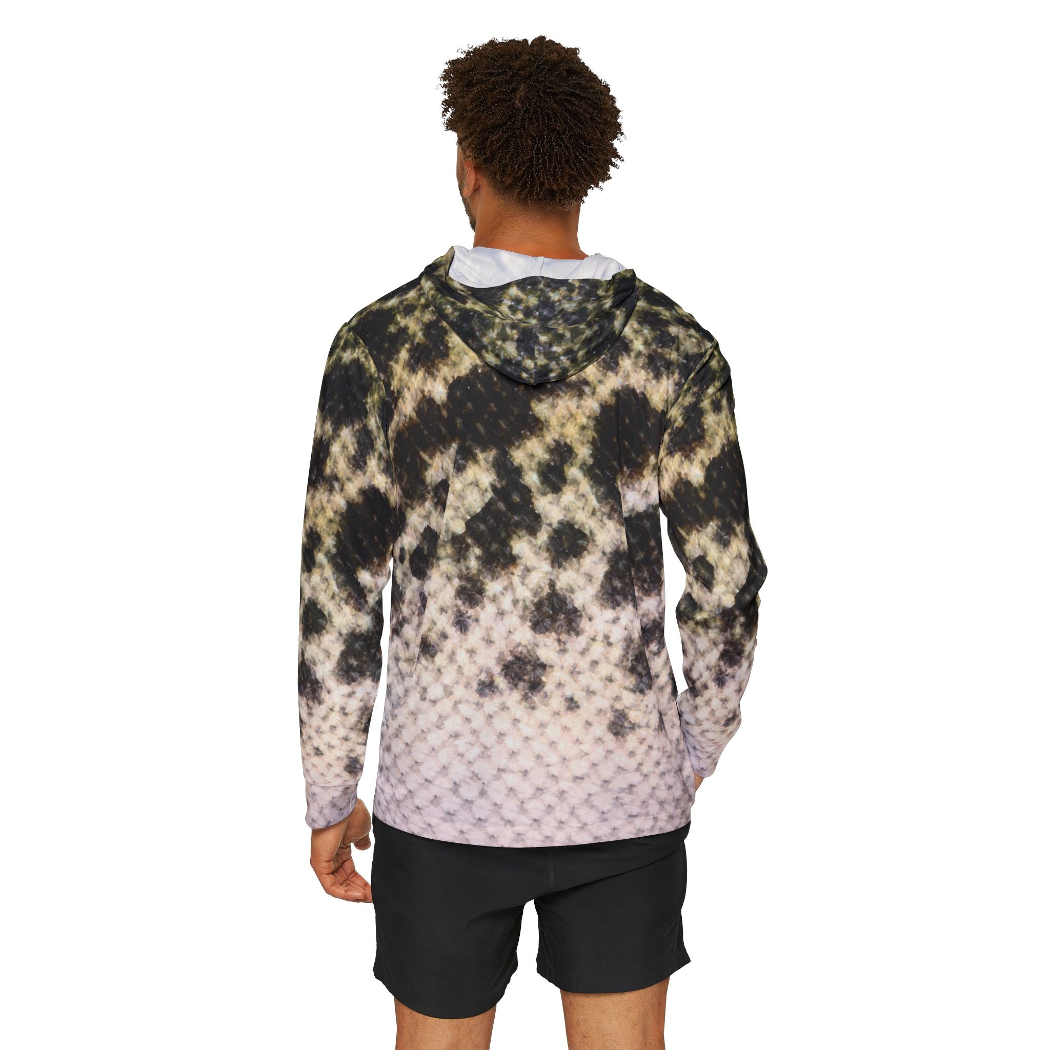Black Crappie — Unisex Fishing Pullover Hoodie (SPF 50+)