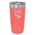 Hunting Cheaper than Therapy 20 oz Tumbler | Coral