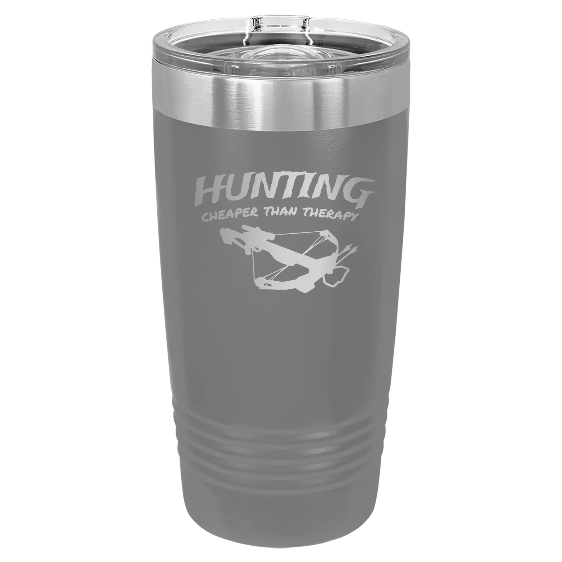 Hunting Cheaper than Therapy 20 oz Tumbler | Dark Gray