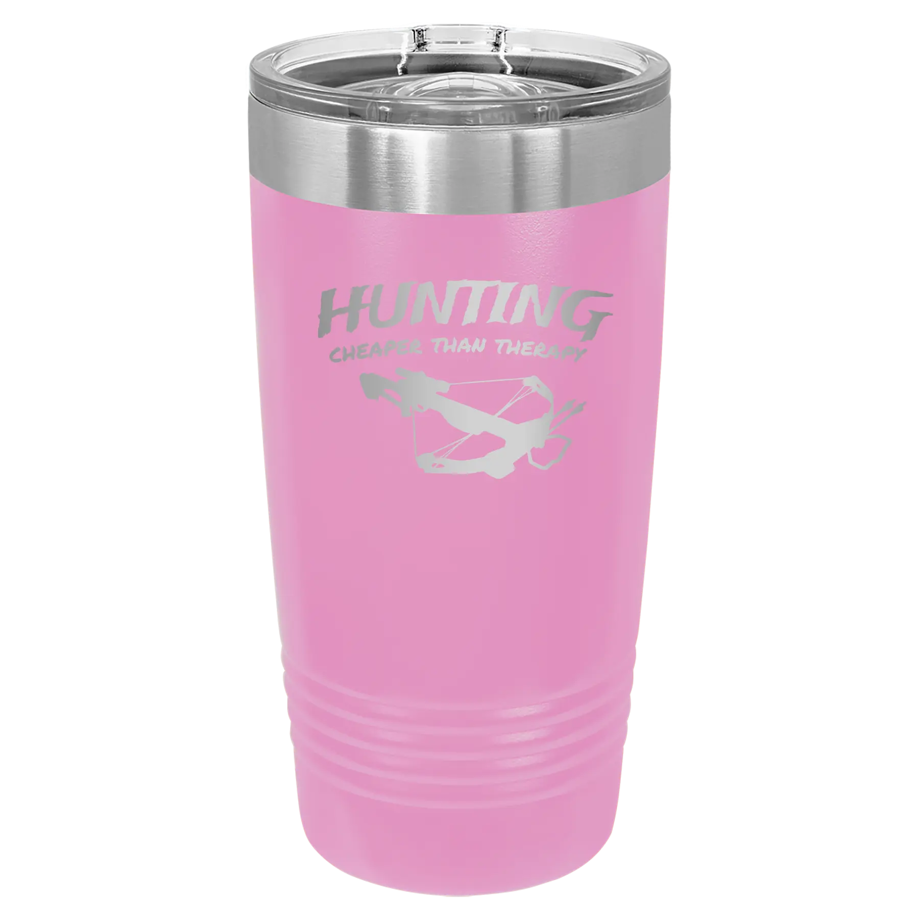 Hunting Cheaper than Therapy 20 oz Tumbler | Light Purple