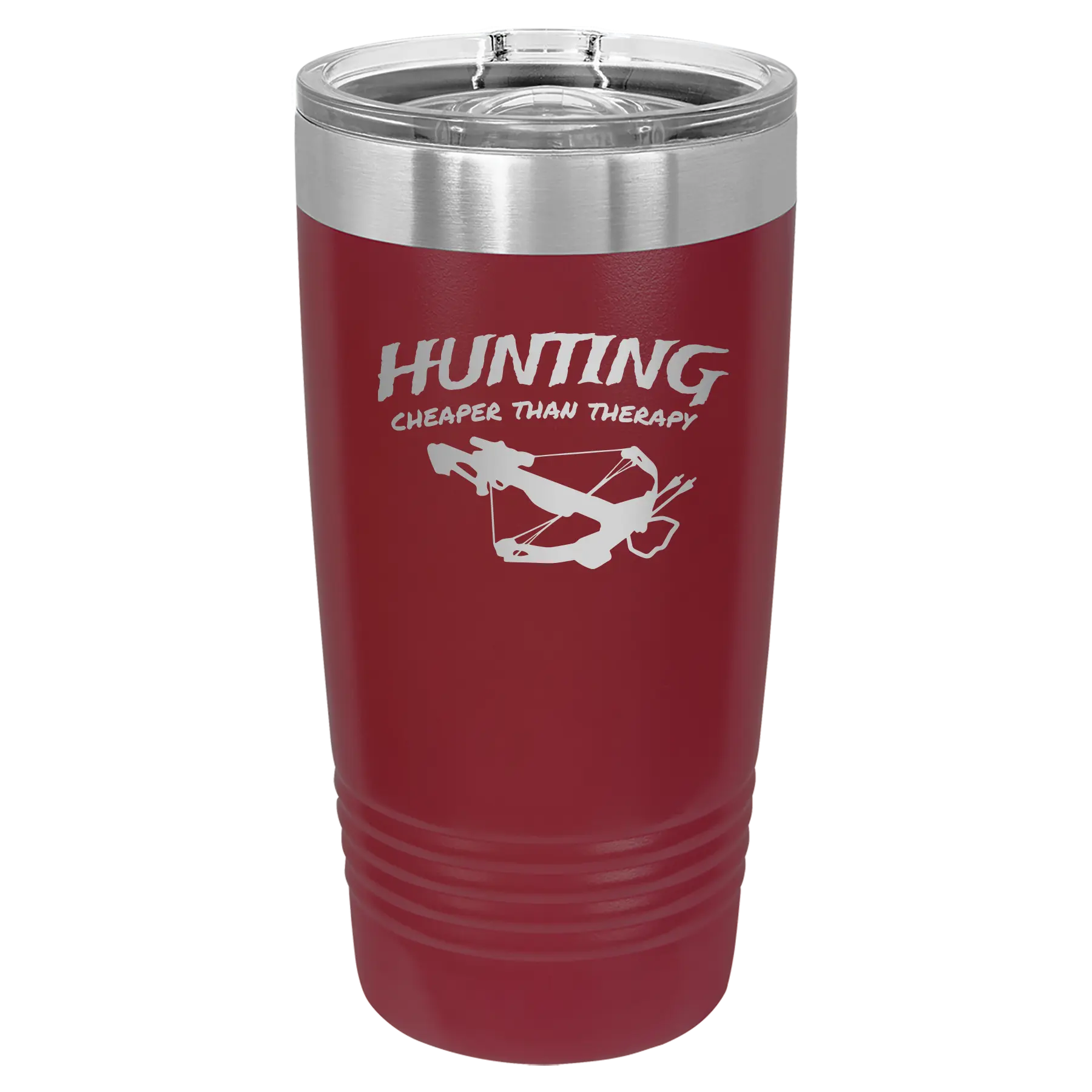Hunting Cheaper than Therapy 20 oz Tumbler | Maroon