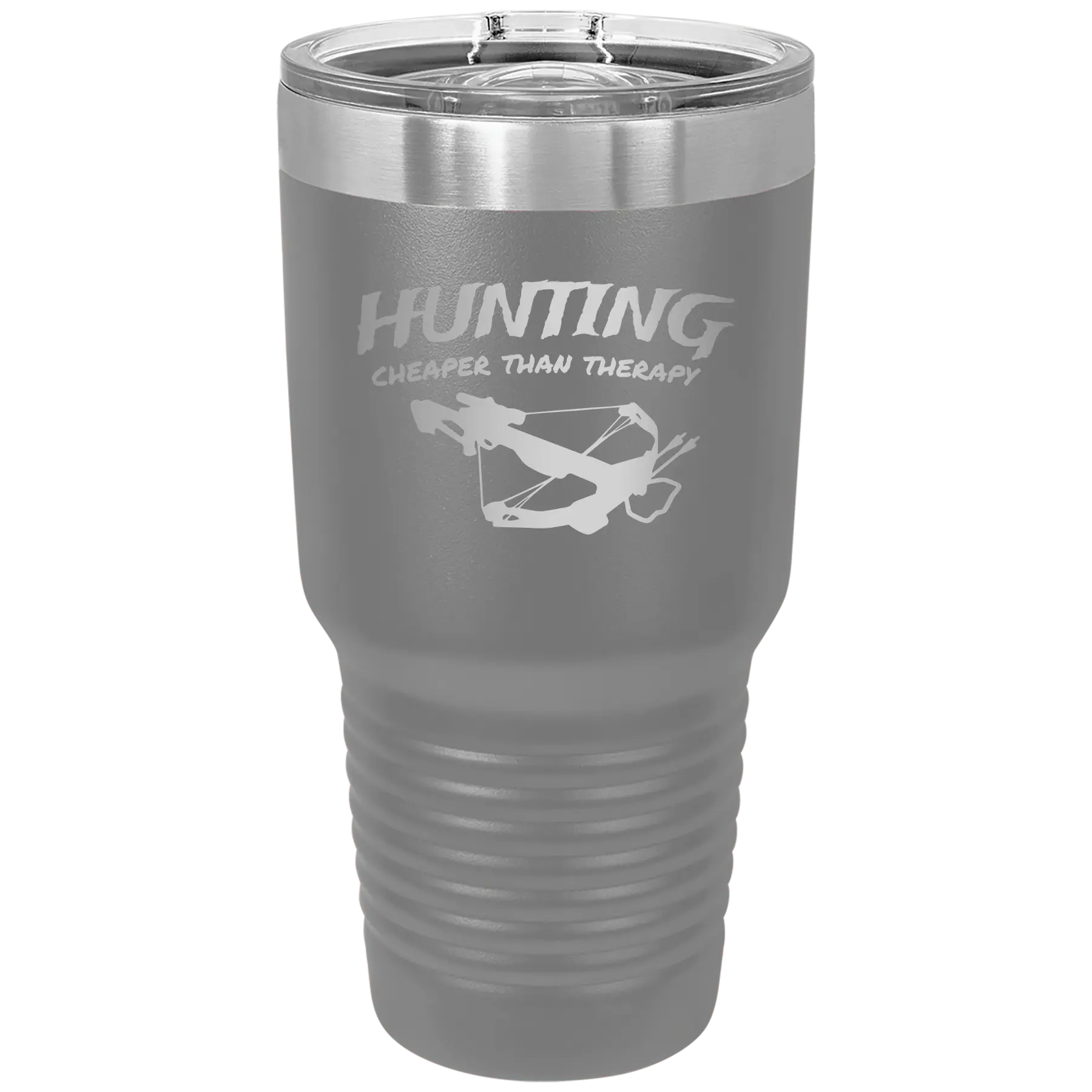 Hunting Cheaper than Therapy 30 oz Tumbler | Dark Gray