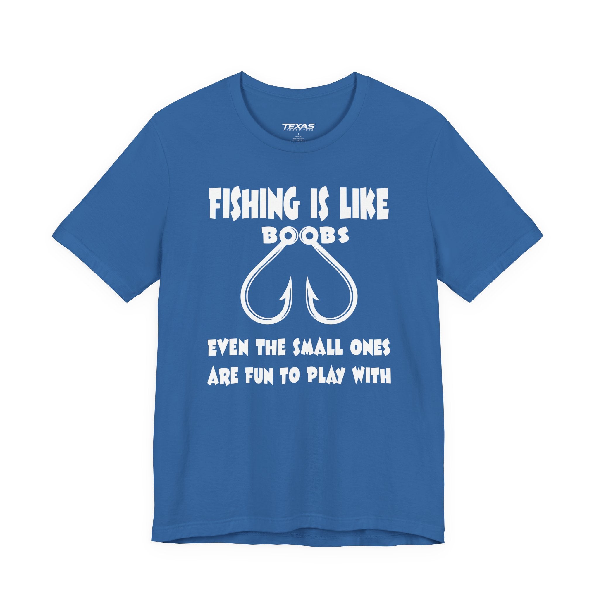Fishing Is Like Boobs — Unisex Cotton Tee