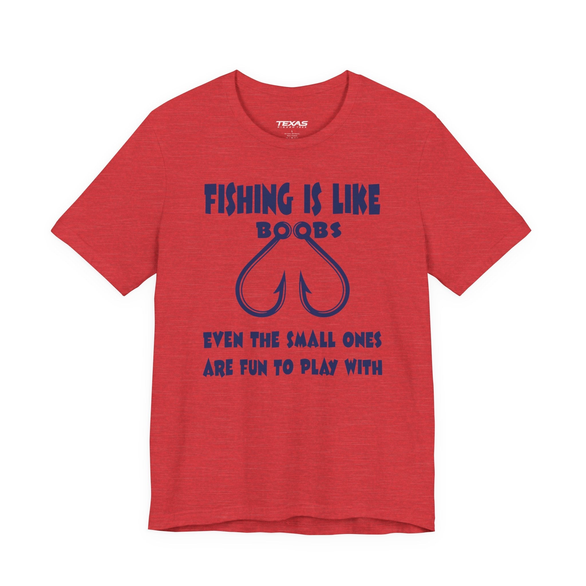 Fishing Is Like Boobs — Unisex Cotton Tee