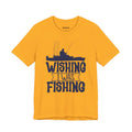 Wishing I Was Fishing (Kayak Edition) — Unisex Cotton Tee