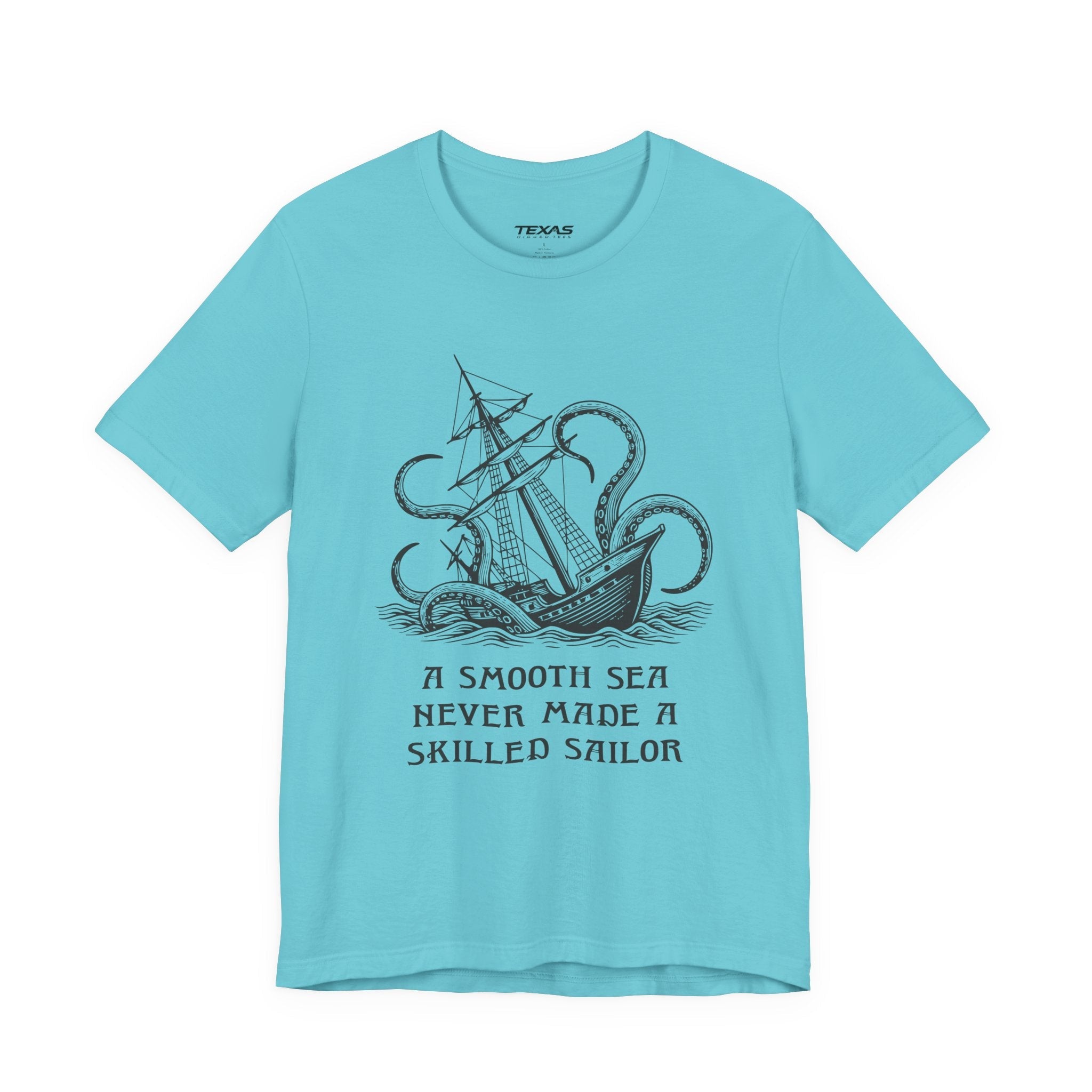 A smooth sea never made a skilled sailor — Unisex Cotton Tee