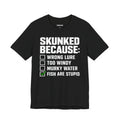 Skunked Because — Unisex Cotton Tee