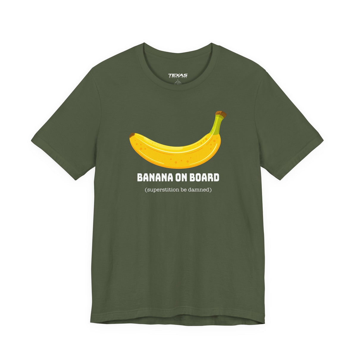 Banana on Board (Superstition Be Damned) — Unisex Cotton Tee