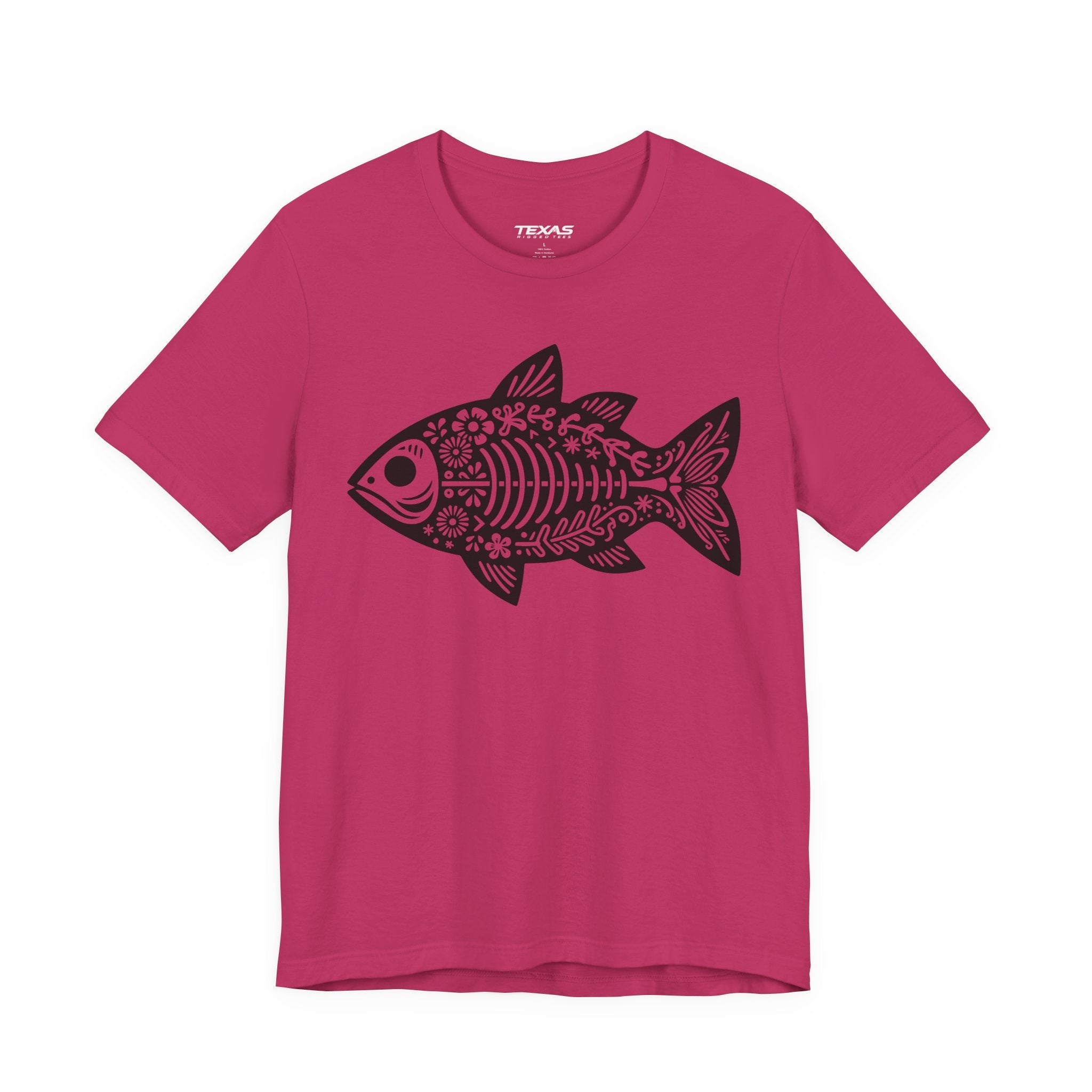 Mexican Flora Fish Skeleton — Unisex Cotton Tee