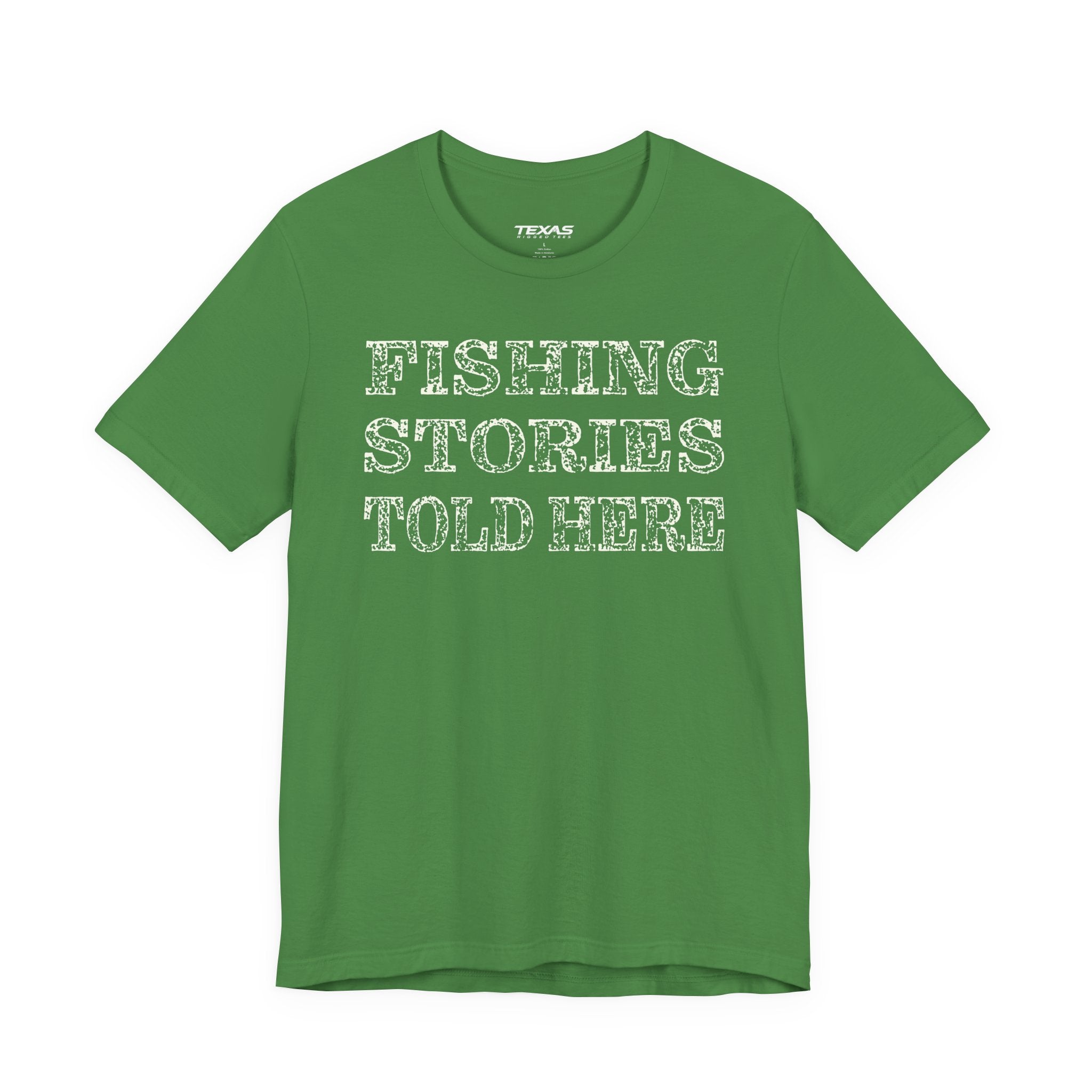Fishing Stories Told Here — Unisex Cotton Tee