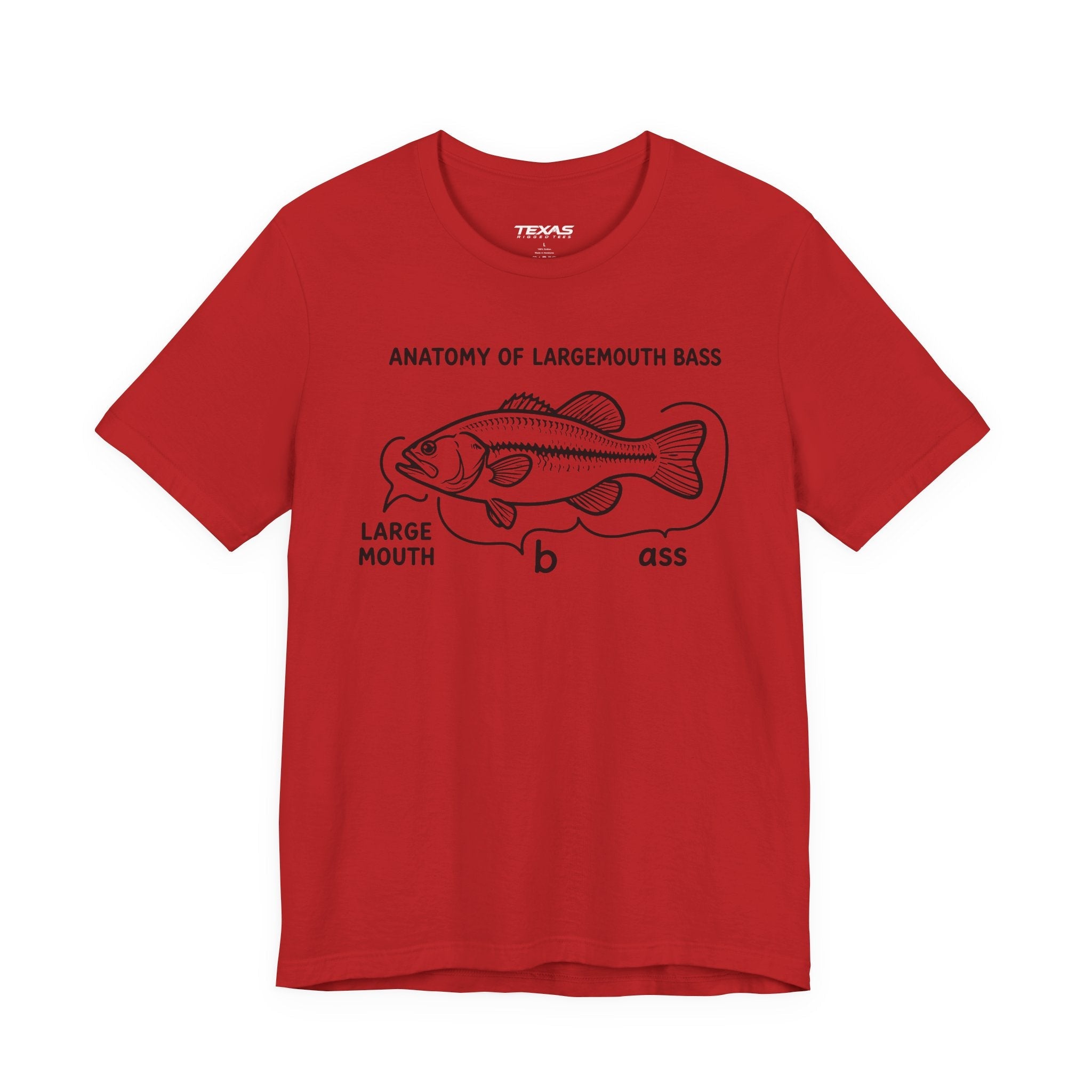 Anatomy of a Largemouth Bass — Unisex Cotton Tee