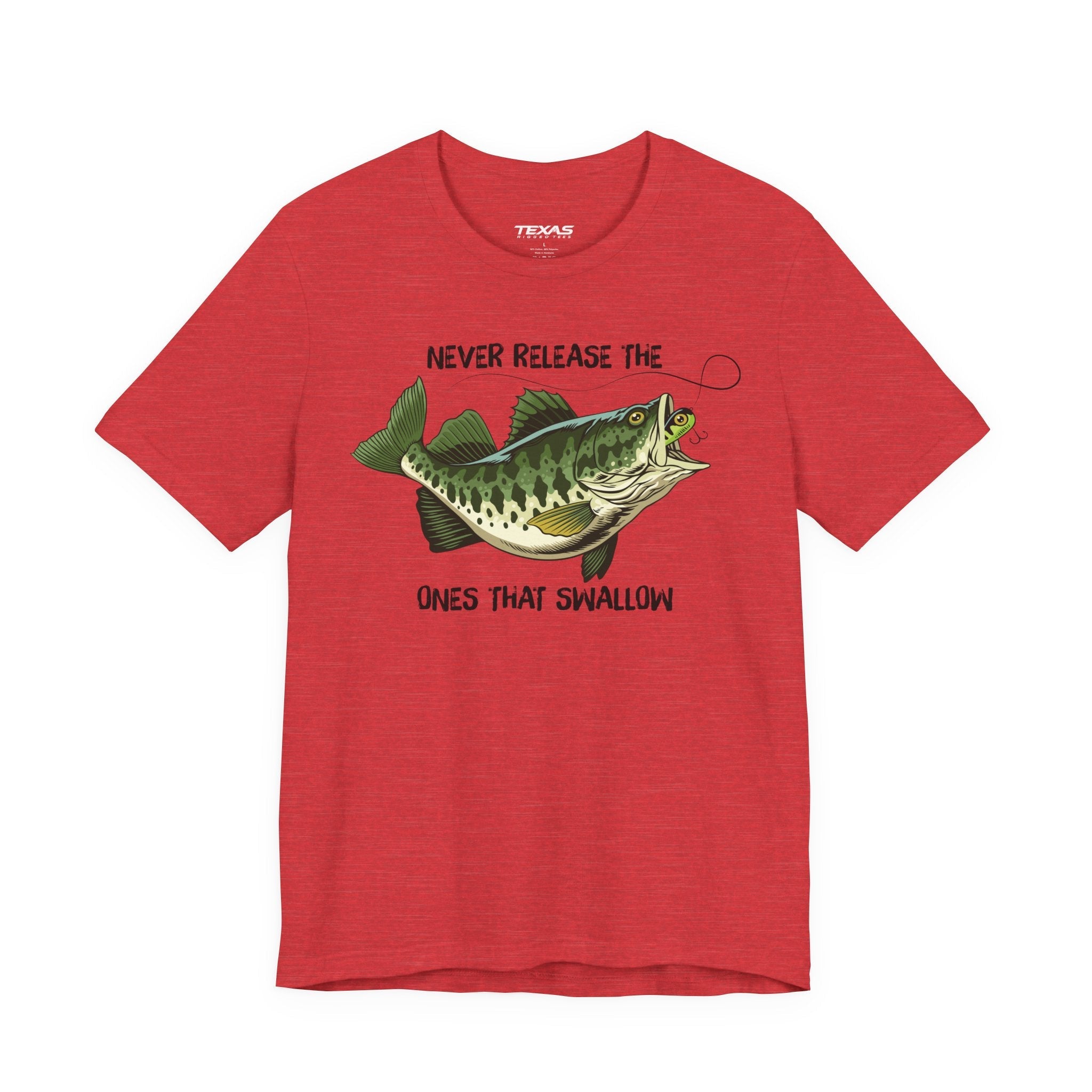 Never Release the Ones That Swallow — Unisex Cotton Tee