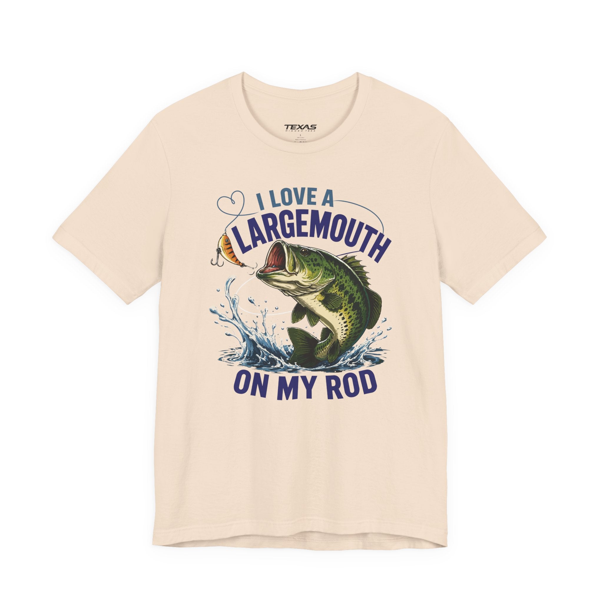 I Love a Largemouth on My Rod — Unisex Cotton Tee