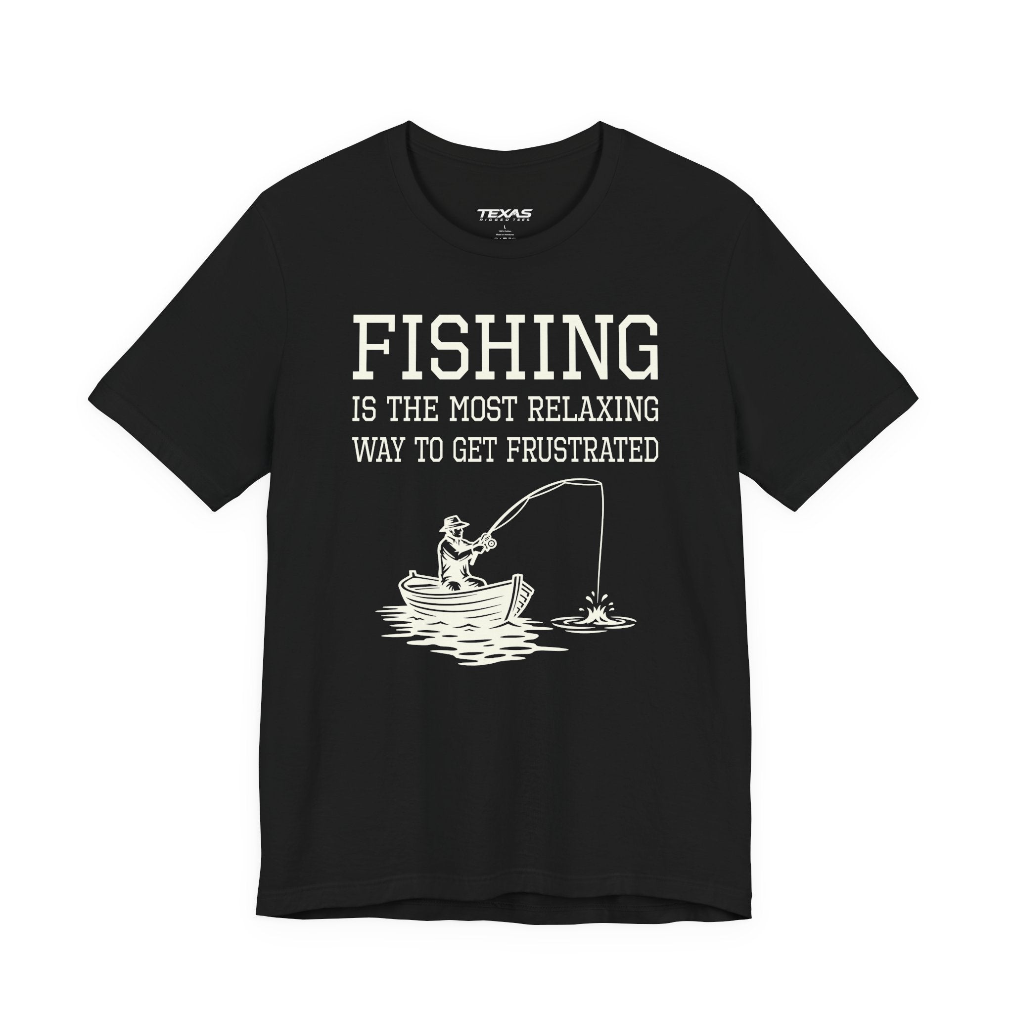 Fishing Is the Most Relaxing Way to Get Frustrated — Unisex Cotton Tee