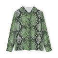 Green Water Snake — Unisex Fishing Pullover Hoodie (SPF 50+)