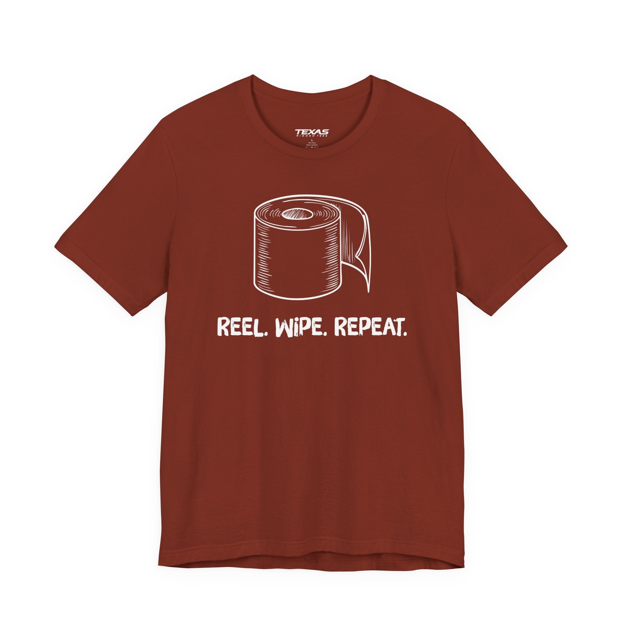 Reel. Wipe. Repeat. — Unisex Cotton Tee