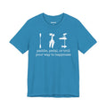Paddle, Pedal, or Troll Your Way to Happiness — Unisex Cotton Tee