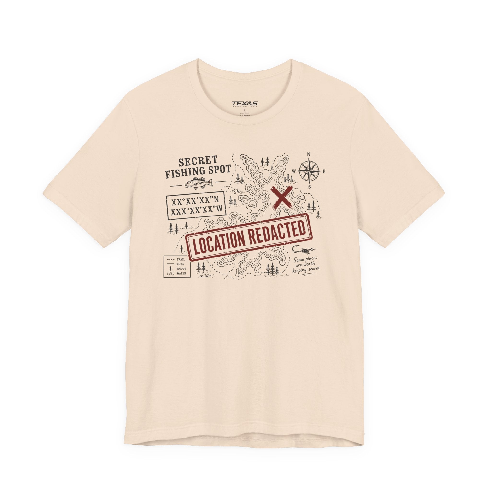Secret Fishing Spot — Unisex Cotton Tee