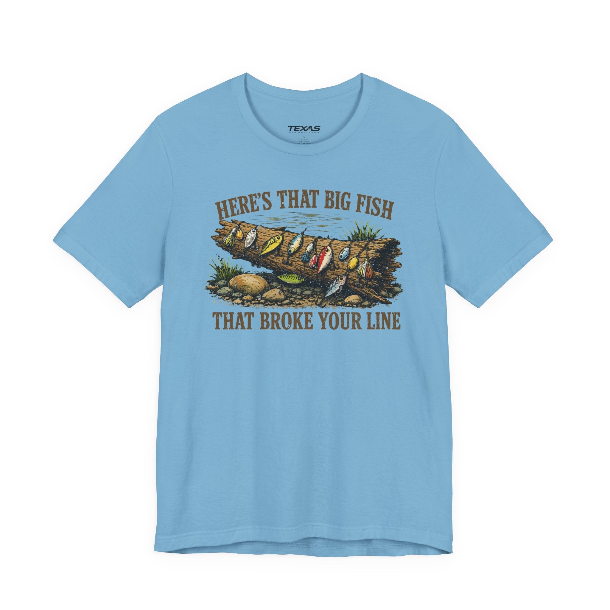 Here’s That Big Fish That Broke Your Line — Unisex Cotton Tee