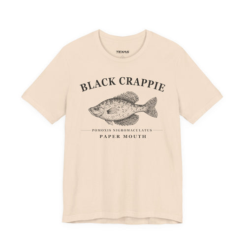 Black Crappie — Unisex Cotton Tee