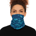 Deep Blue Schooling Fish — Unisex Neck Gaiter (SPF 50+)