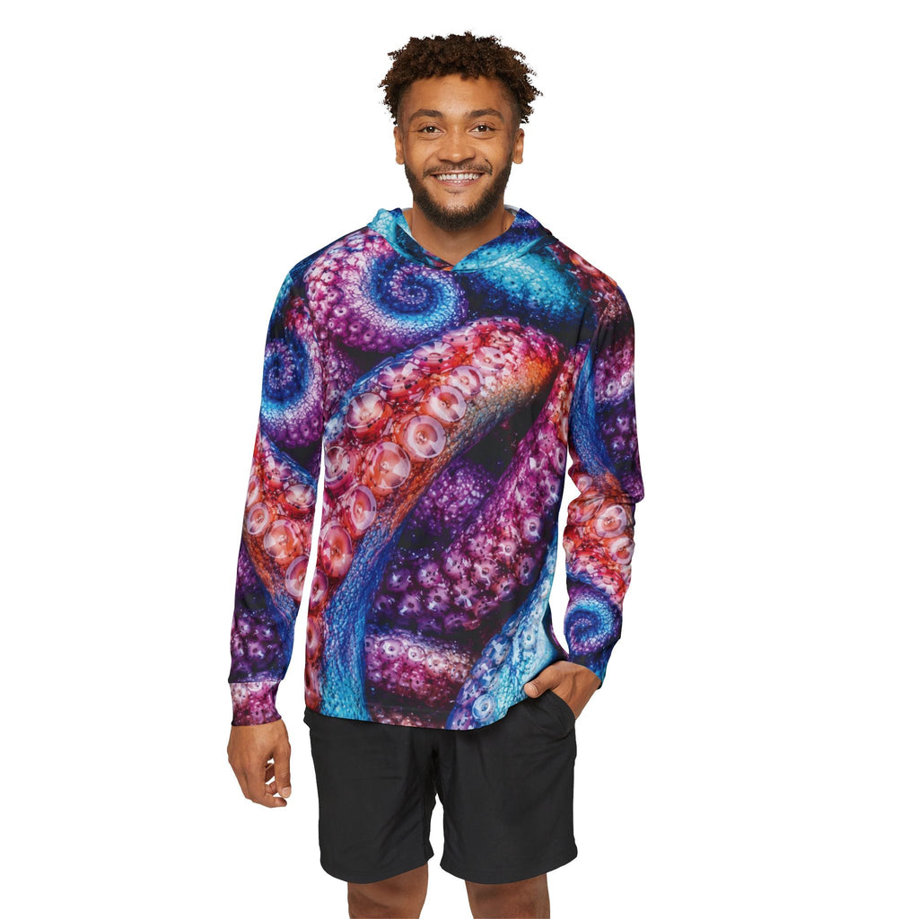 Colorful Octopus — Unisex Fishing Pullover Hoodie (SPF 50+)