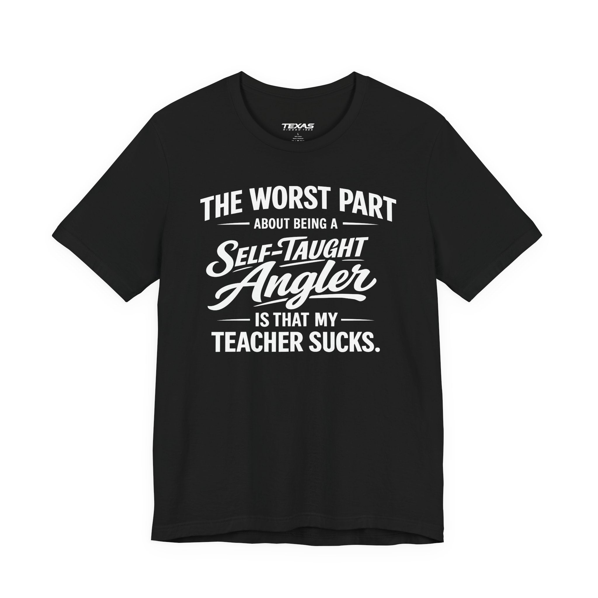Self-Taught Angler — Unisex Cotton Tee