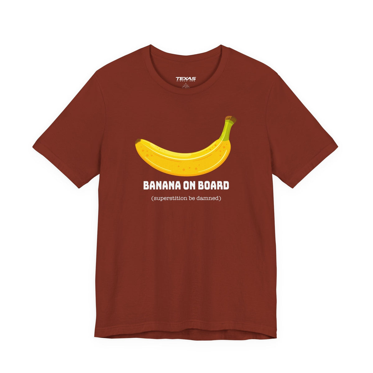 Banana on Board (Superstition Be Damned) — Unisex Cotton Tee
