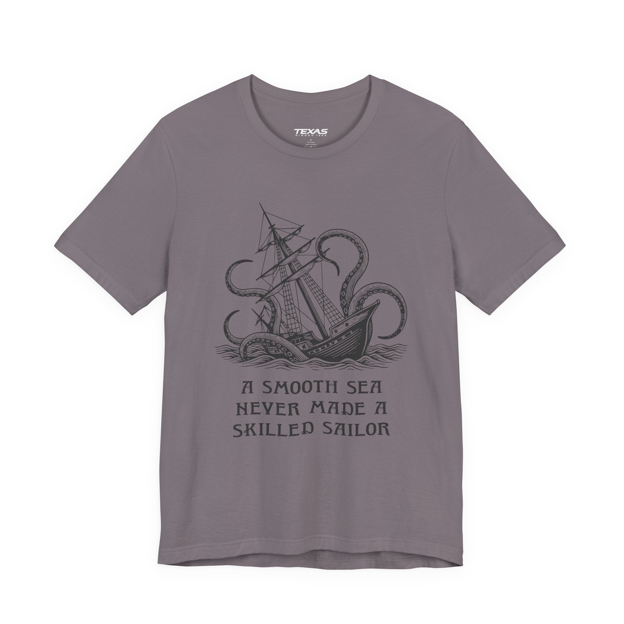 A smooth sea never made a skilled sailor — Unisex Cotton Tee