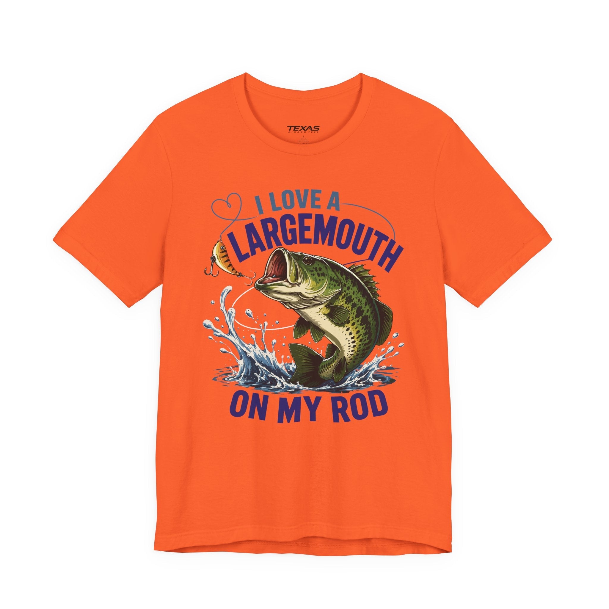 I Love a Largemouth on My Rod — Unisex Cotton Tee
