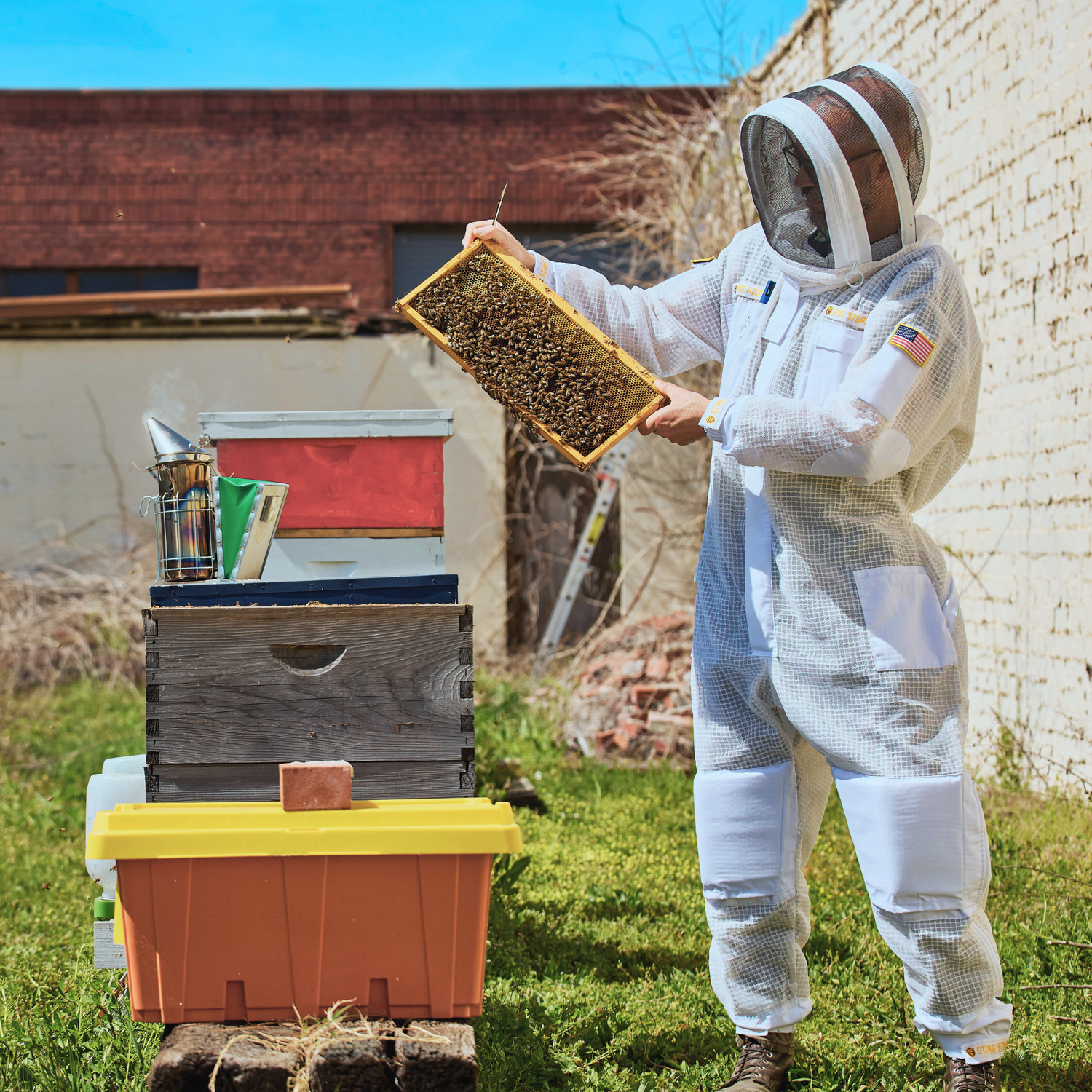 Professional Triple Layer Ventilated Full Beekeeping Suit