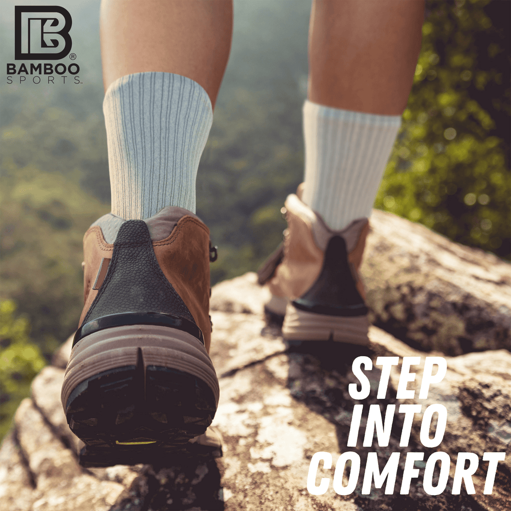Premium Bamboo Rayon Crew Socks