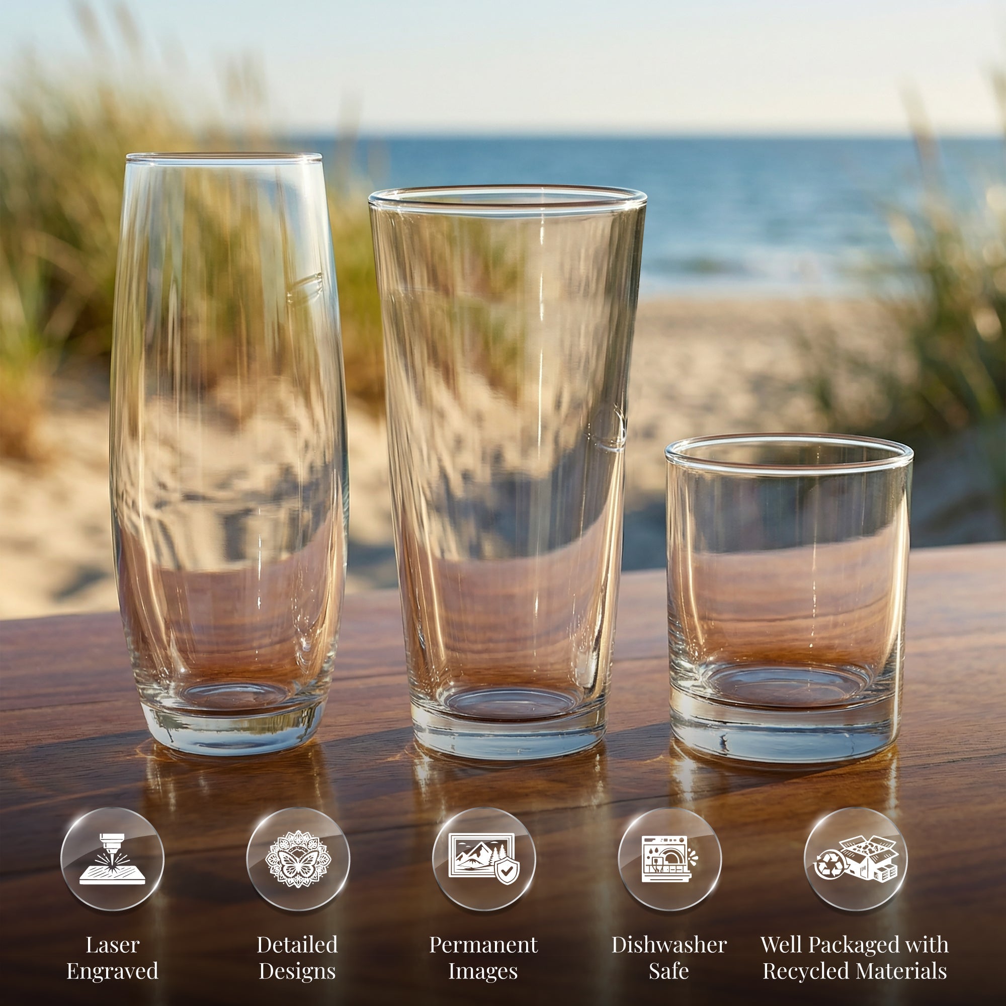 Lure Collection Laser Engraved Glasses - Fishing Plugs - Fisherman Gift